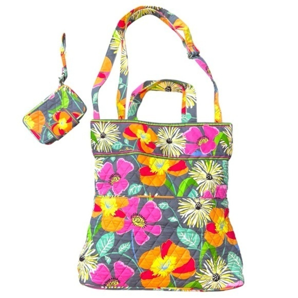 Vera Bradley Extendable Tote with Removable Crossbody strap & Wallet
